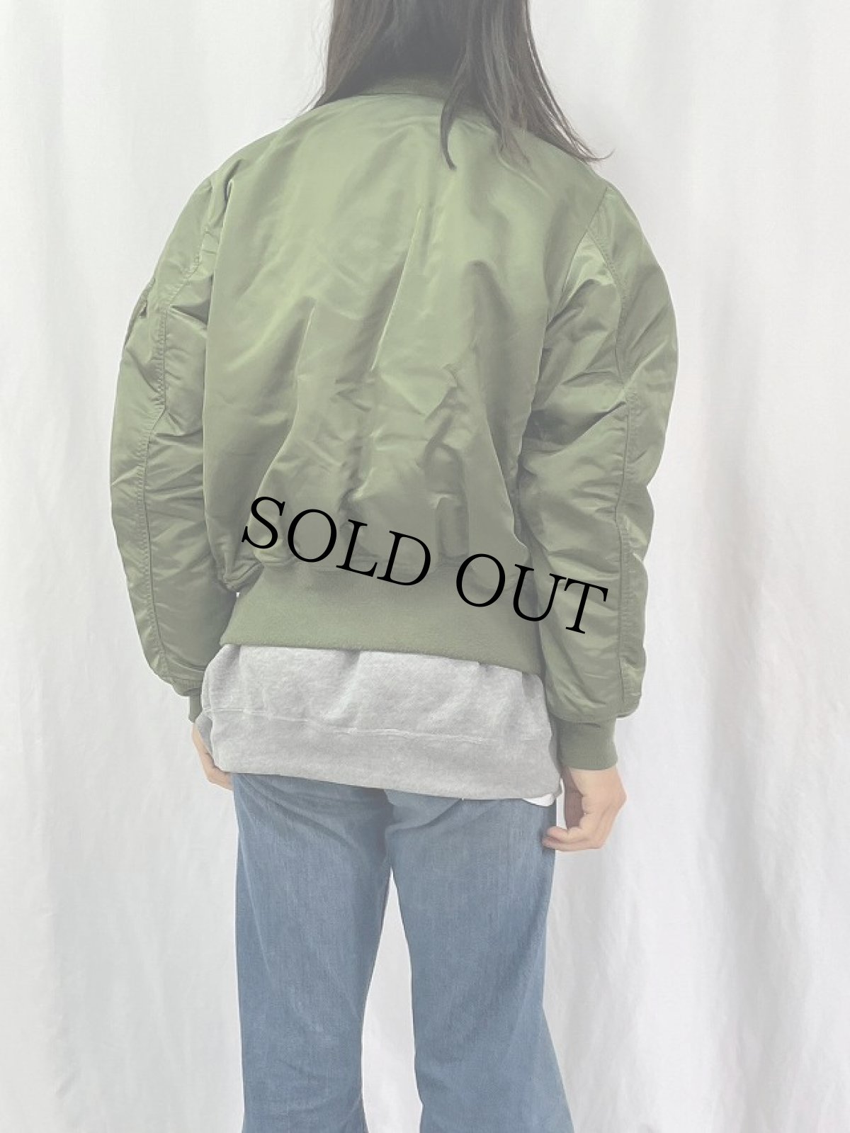 画像5: 民間品 ALPHA INDUSTRIES,INC. MA-1 フライトジャケット MEDIUM (5)