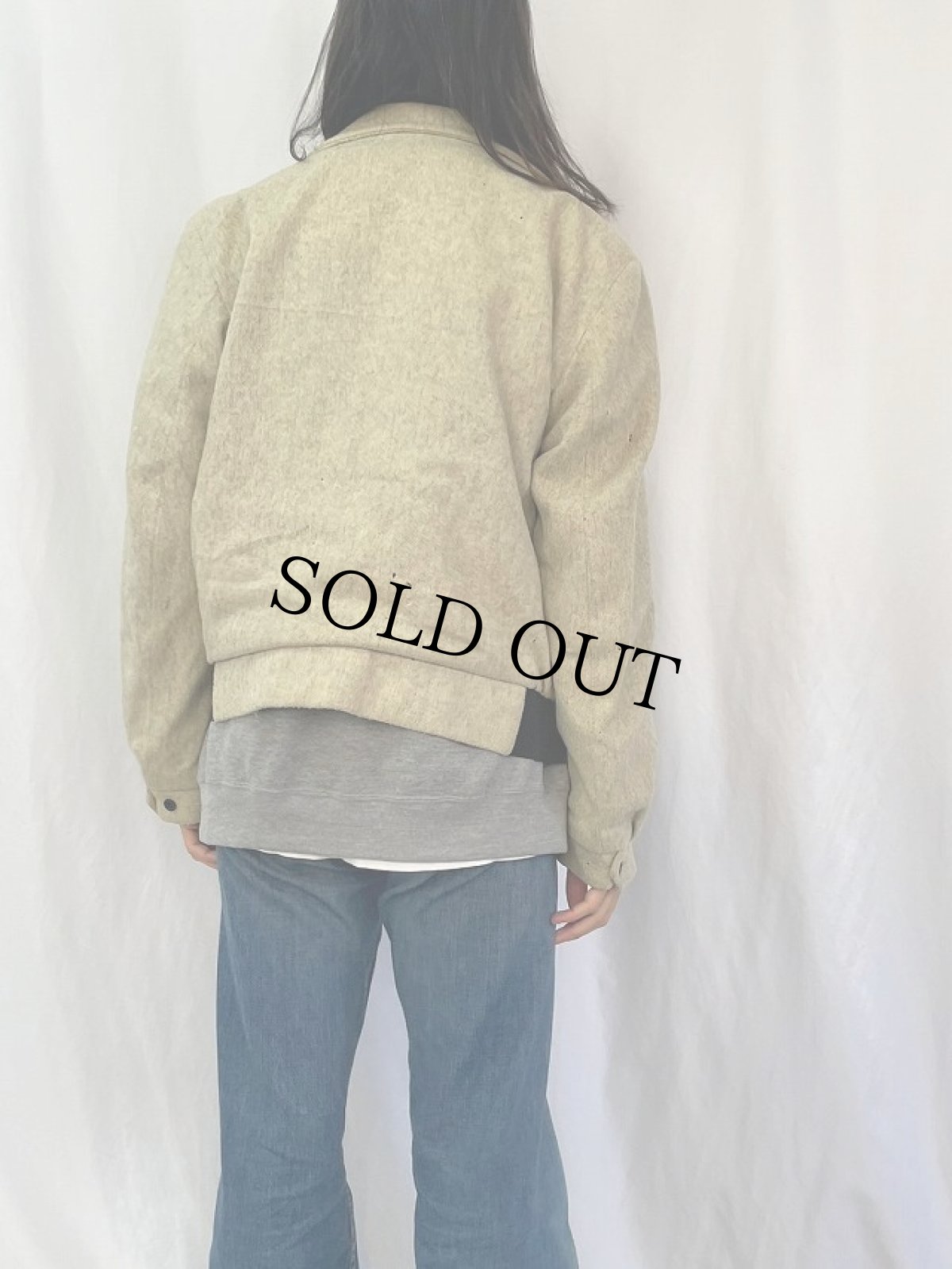 画像4: 50’s STEIN'S ウールジップジャケット (4)