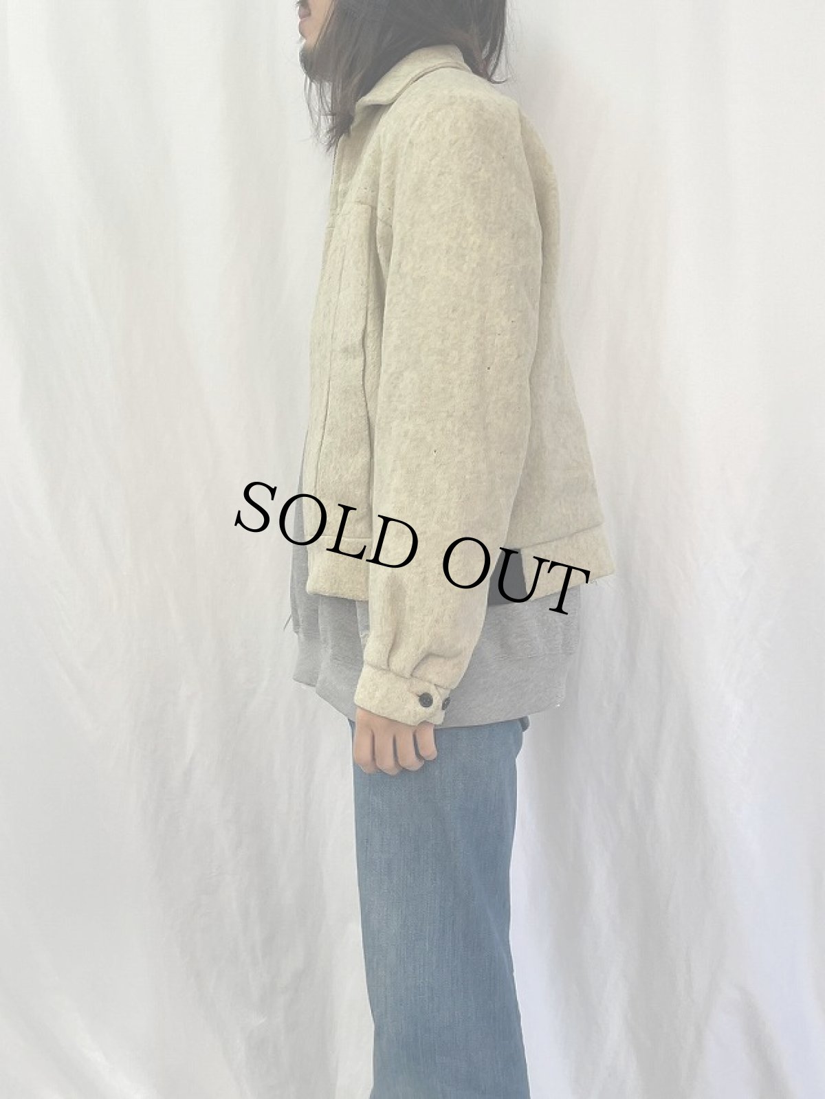 画像3: 50’s STEIN'S ウールジップジャケット (3)