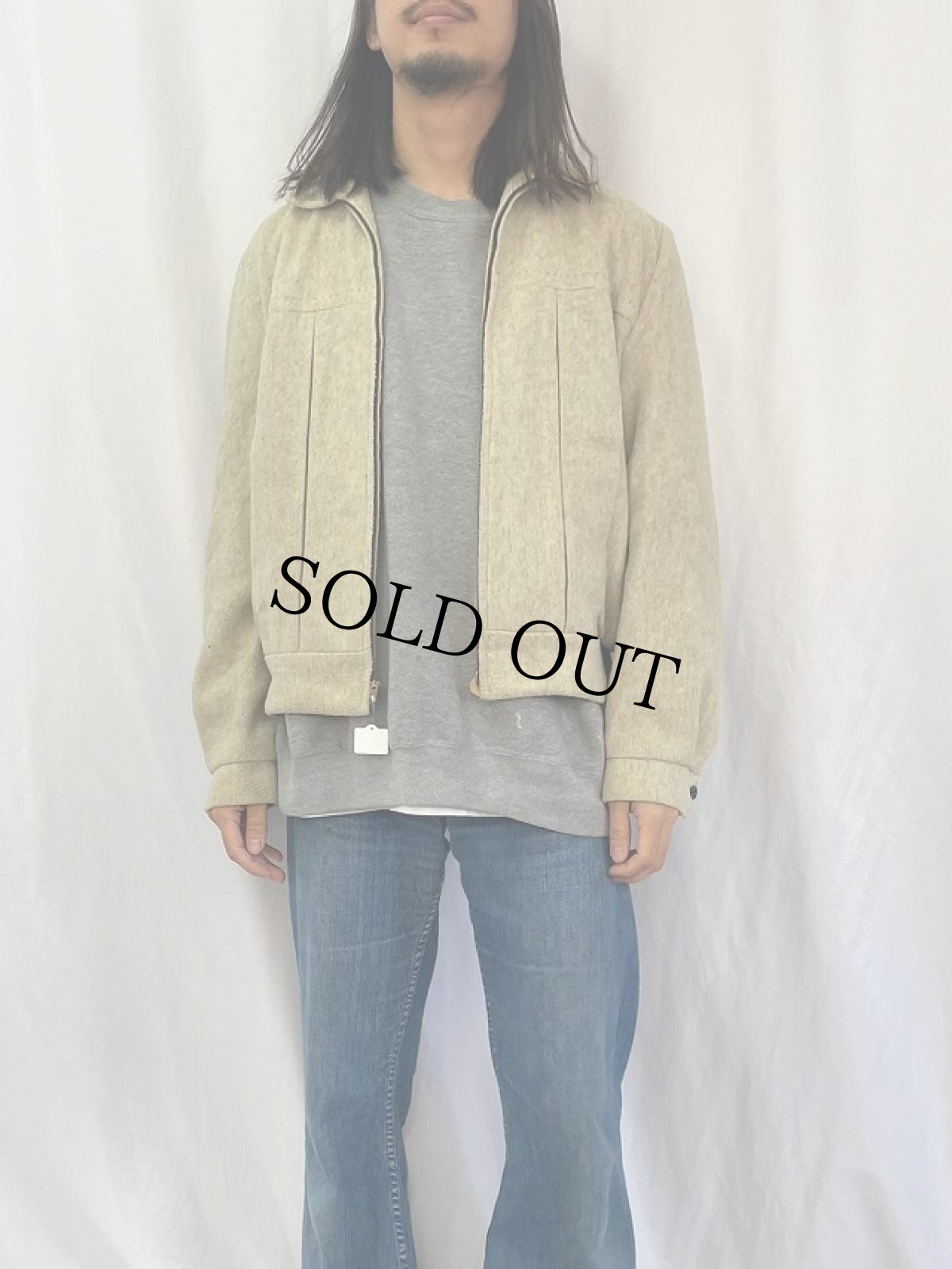 画像2: 50’s STEIN'S ウールジップジャケット (2)