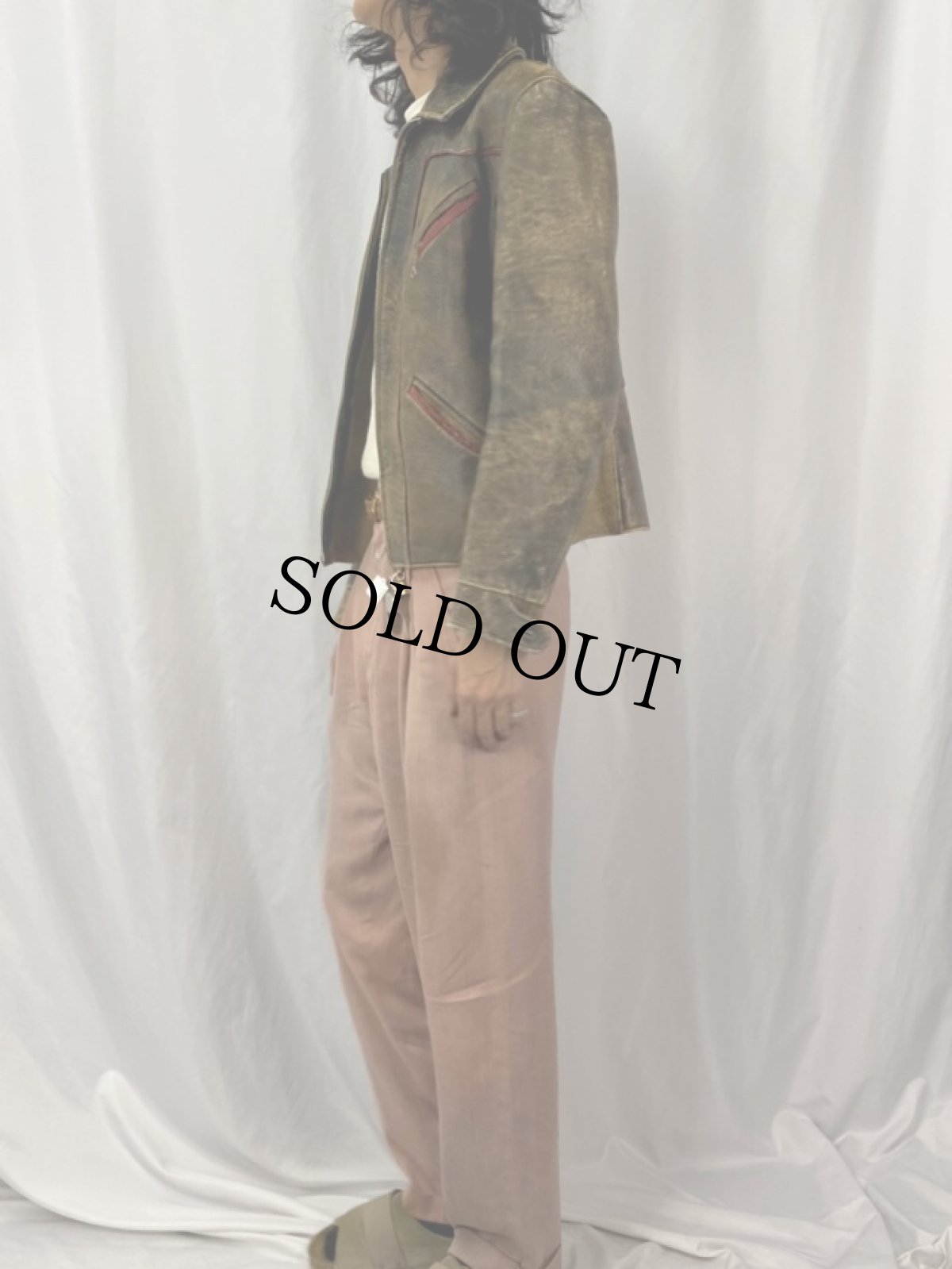 画像3: 50's Perfect Leather Garment Co. パンチングレザージャケット (3)