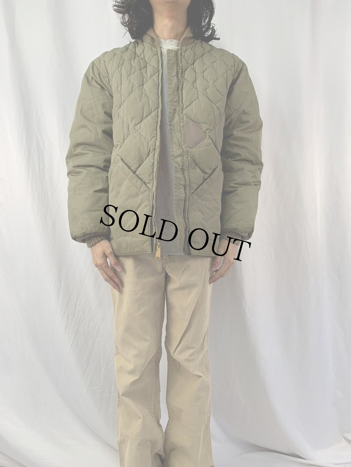 画像2: 50's GRENFELL×Eddie Bauer "BAUER DOWN" キルティングダウンジャケット (2)