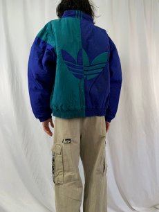 画像4: 80's adidas 切り替えデザイン 中綿入り ナイロンジャケット XL (4)