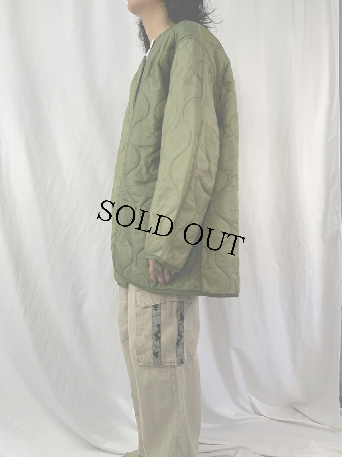 画像3: 80's U.S.ARMY キルティングライナージャケット LARGE (3)