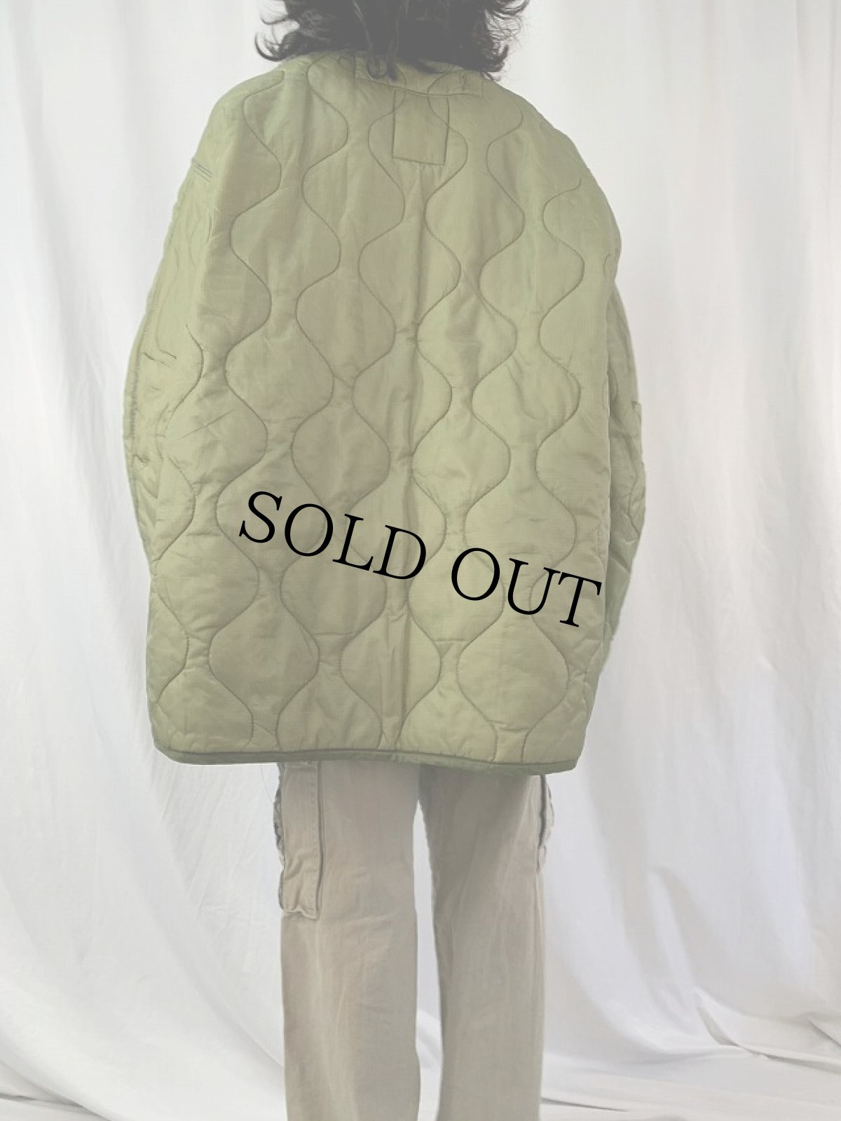 画像4: 80's U.S.ARMY キルティングライナージャケット LARGE (4)