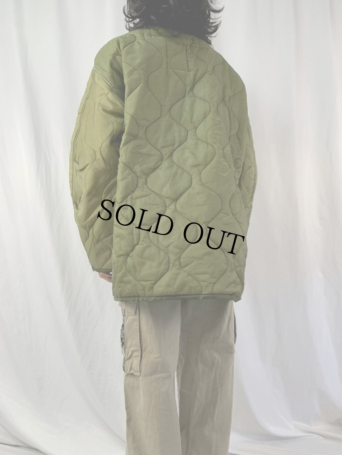 画像4: 80's U.S.ARMY キルティングライナージャケット LARGE (4)