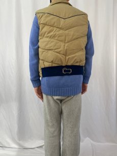 画像4: 70's Woolrich USA製 コットンポリ ダウンベスト M (4)