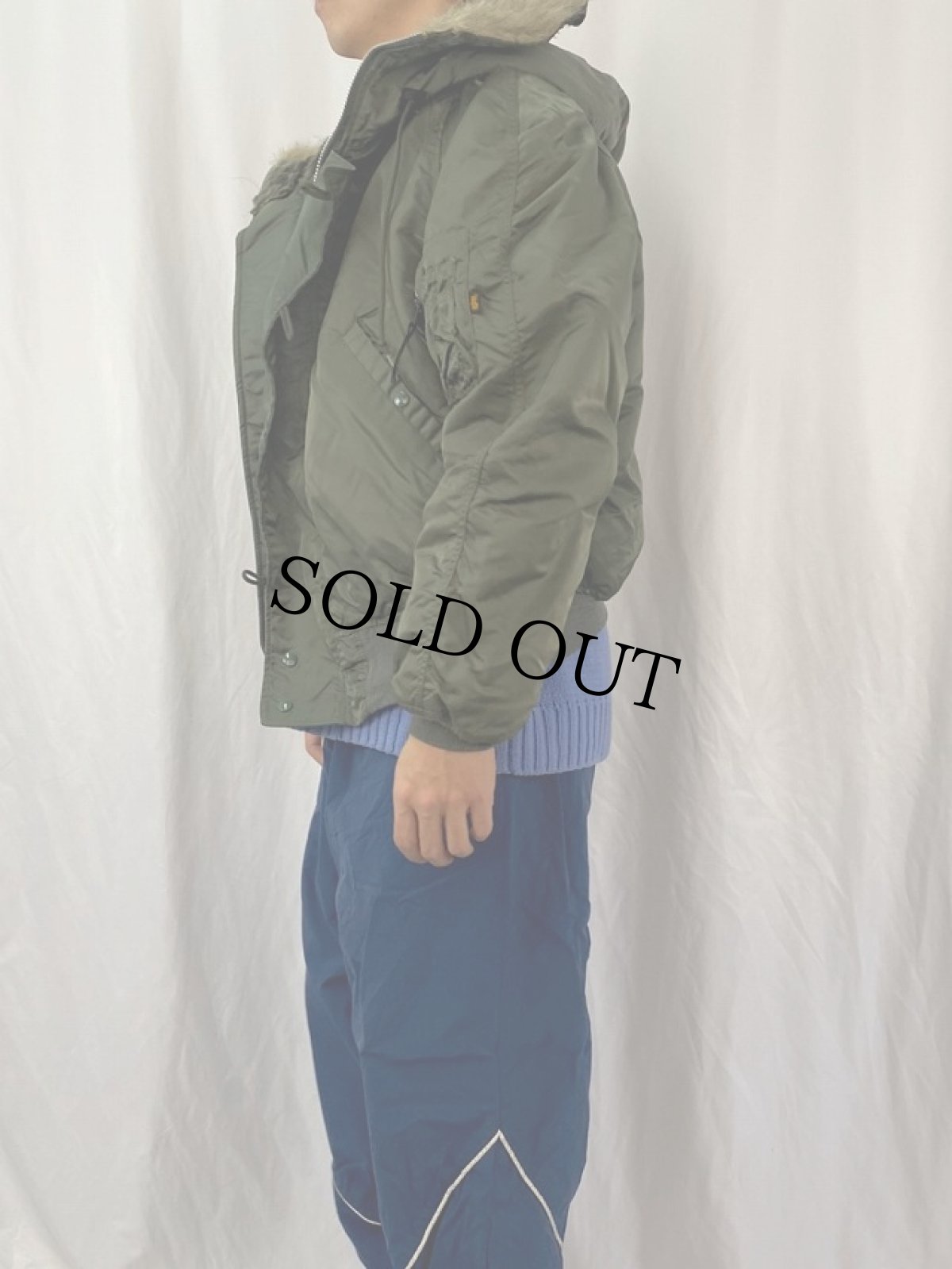 画像3: 民間品 ALPHA INDUSTRIES,INC. N-2B フライトジャケット LARGE (3)