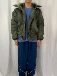 画像2: 民間品 ALPHA INDUSTRIES,INC. N-2B フライトジャケット LARGE (2)