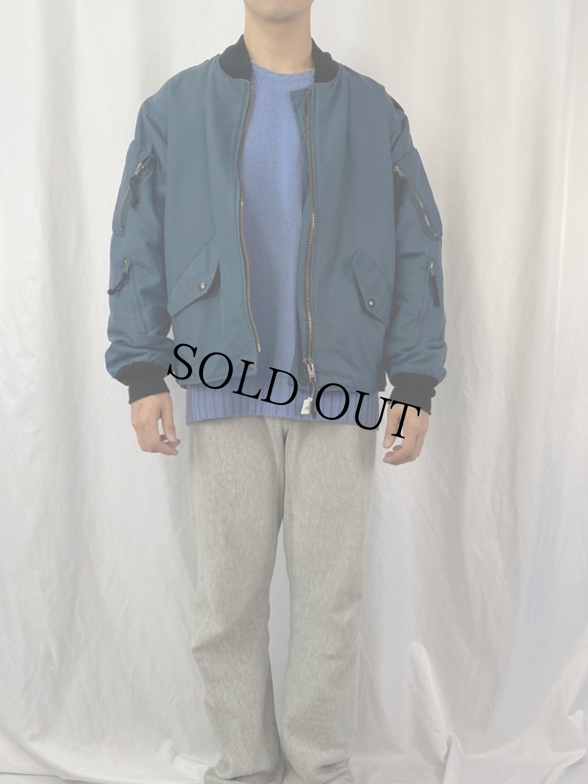 画像2: 90's ROYAL CANADIAN AIR FORCE フライトジャケット (2)