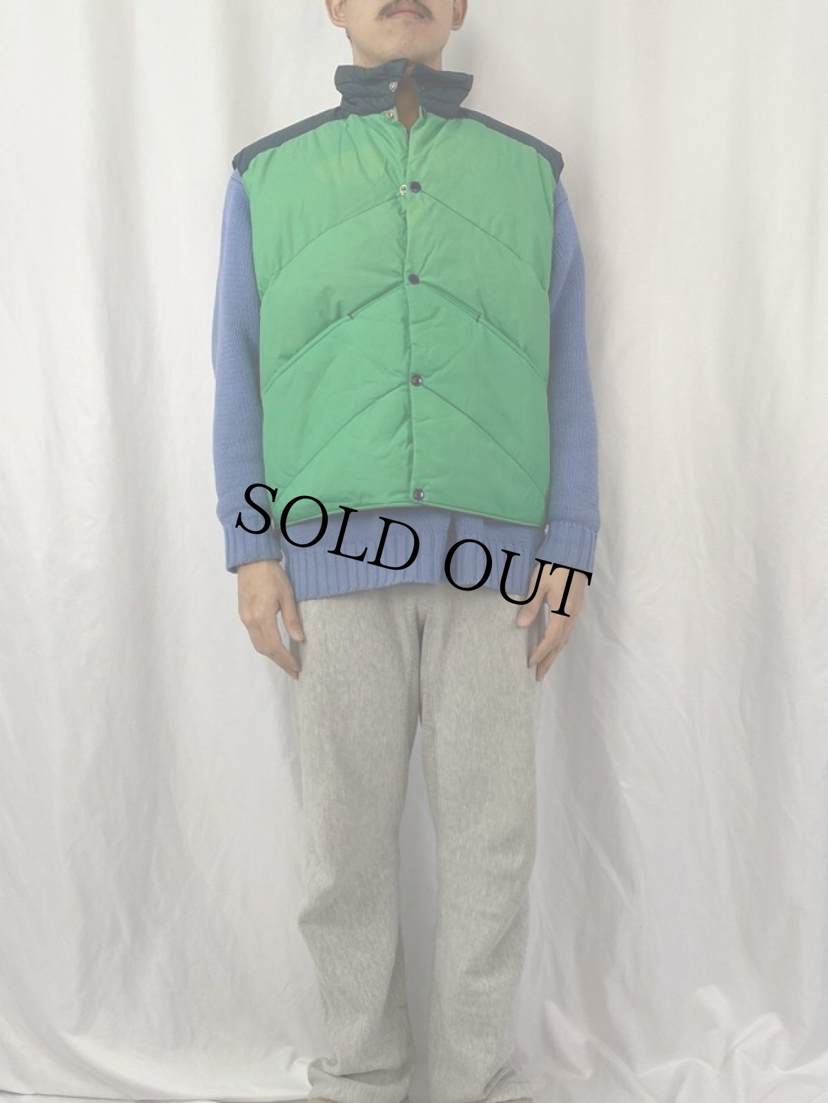 画像2: 80's The Company Store ダウンベスト L (2)