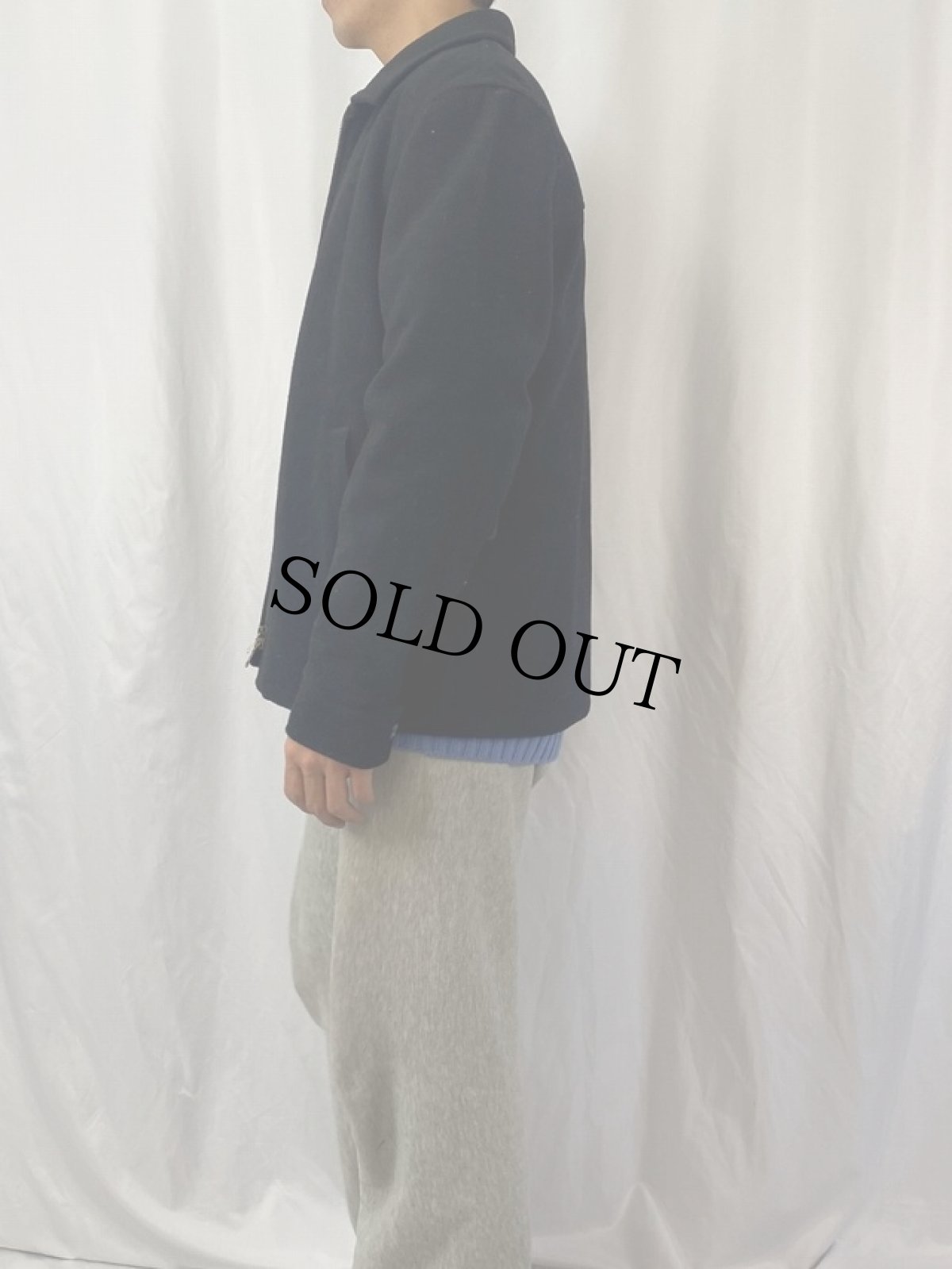 画像3: POLO Ralph Lauren キルティングライナー ウールジップジャケット M (3)