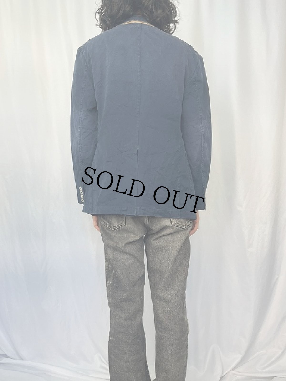 画像4: POLO Ralph Lauren 刺繍入り コットンテーラードジャケット M (4)