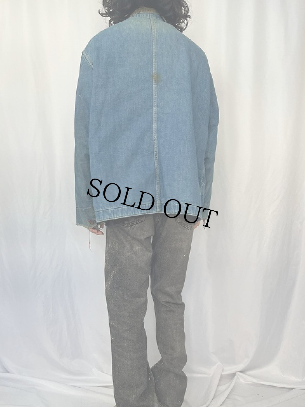 画像4: 70's BIGMAC キルティングライナー デニムハンティングジャケット (4)