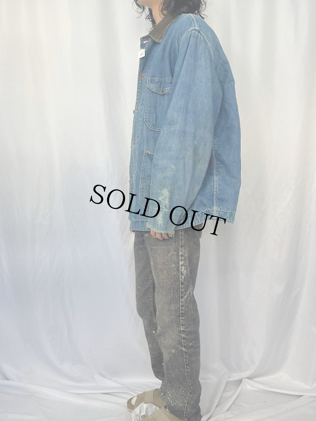 画像3: 70's BIGMAC キルティングライナー デニムハンティングジャケット (3)