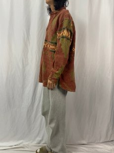 画像3: 90's ORVIS ネイティブ柄 コットンシャツ L (3)