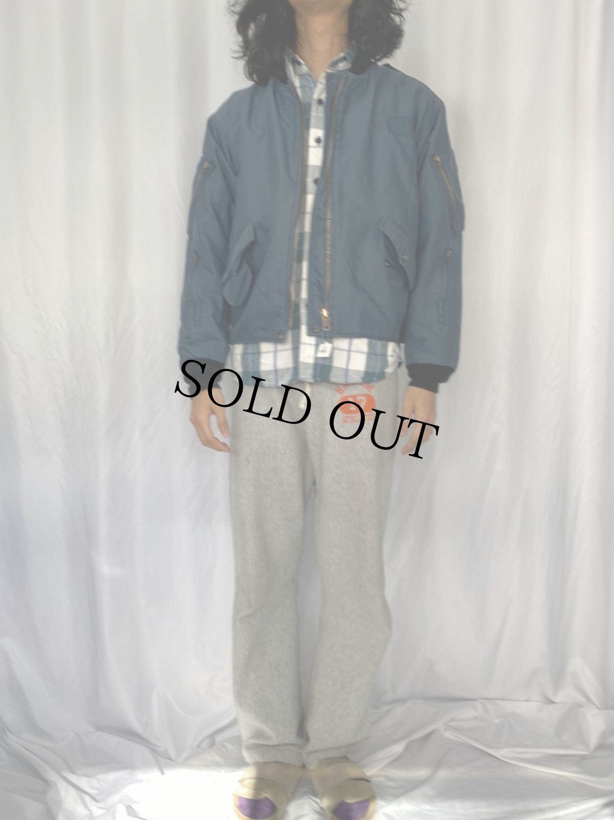 画像2: 90's ROYAL CANADIAN AIR FORCE フライトジャケット (2)