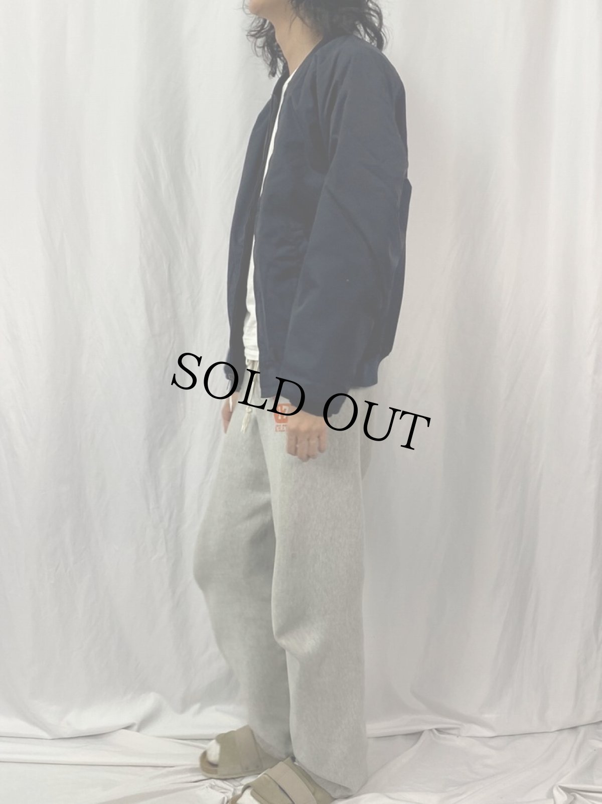 画像3: 90's Blauer USA製 キルティングライナー ジップジャケット L (3)