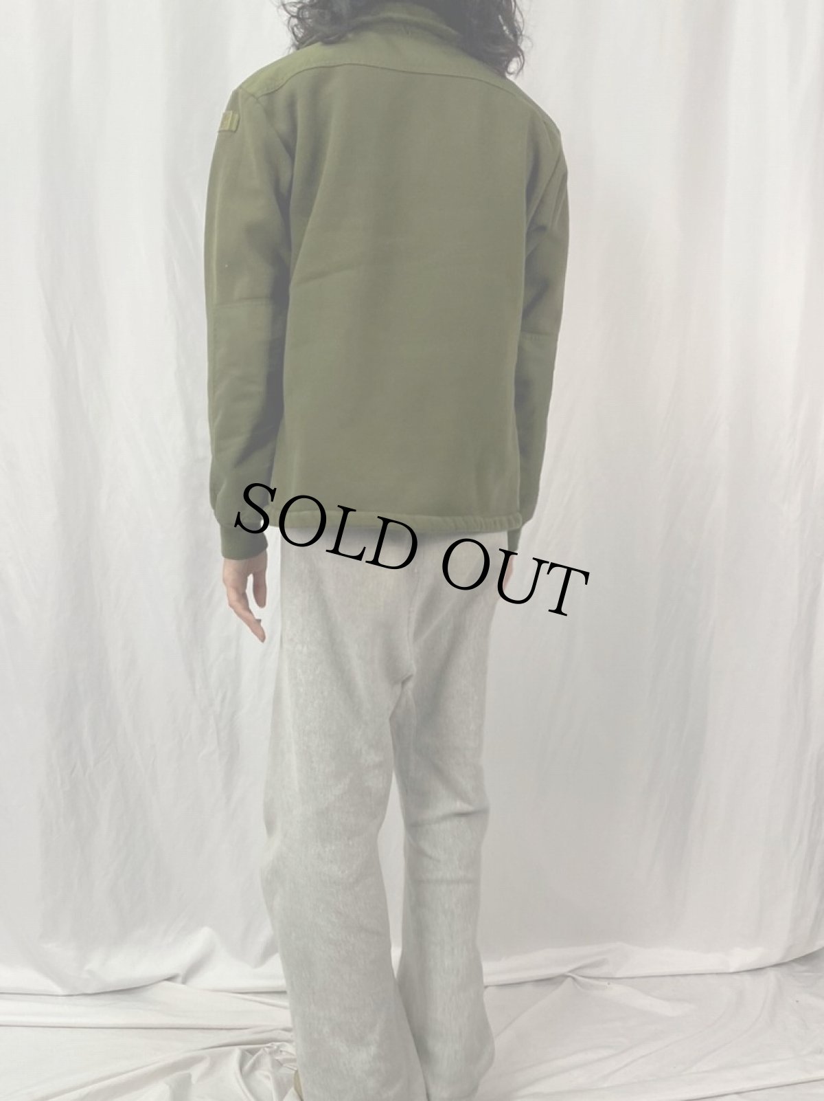 画像4: 90's CANADIAN ARMY ジップアップ フリースジャケット (4)