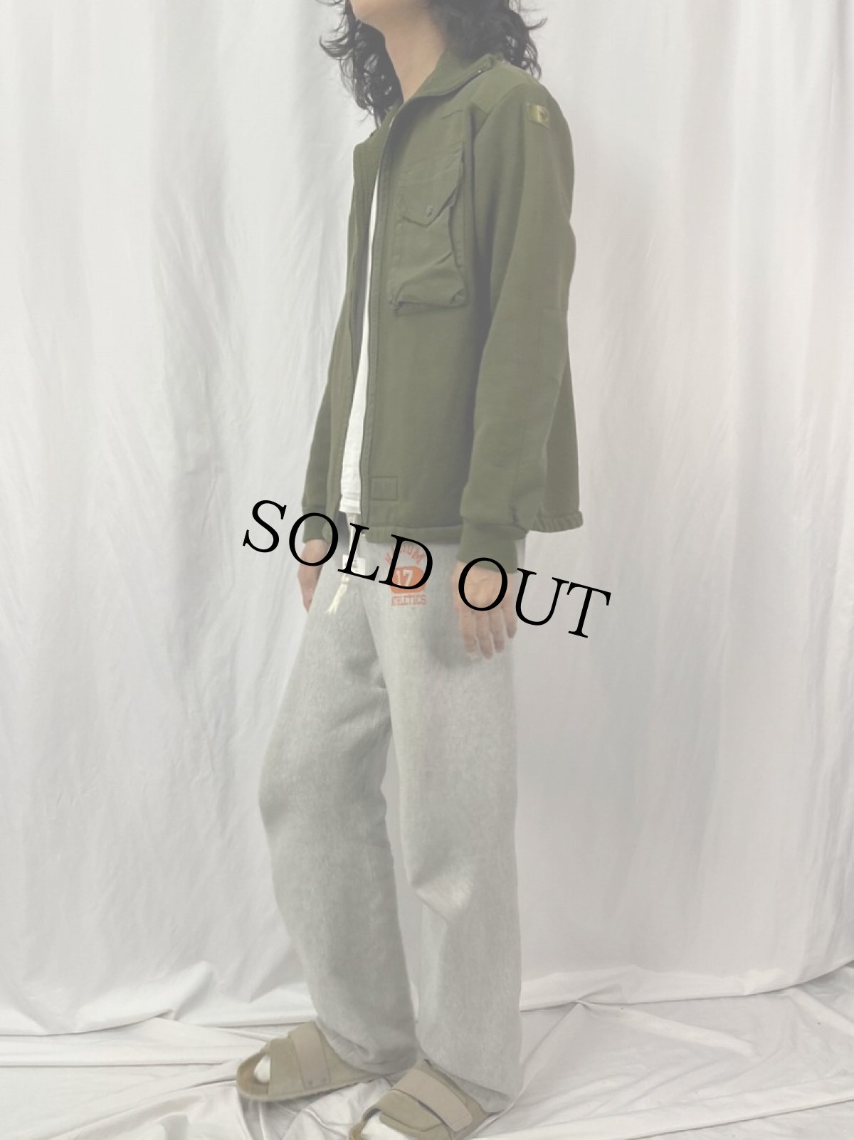 画像3: 90's CANADIAN ARMY ジップアップ フリースジャケット (3)