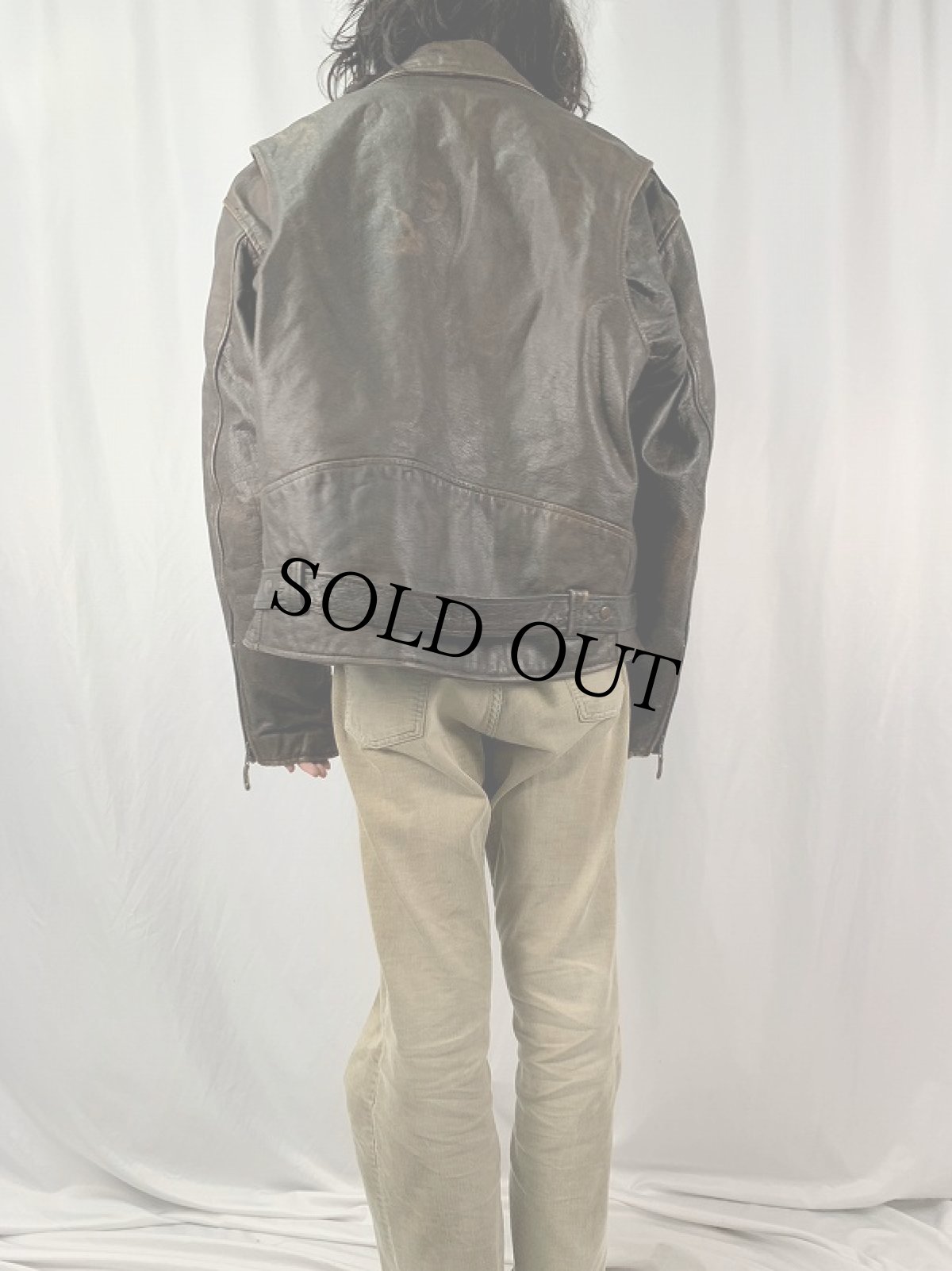 画像4: 〜90's UNIK ダブルライダースジャケット SIZE48 (4)