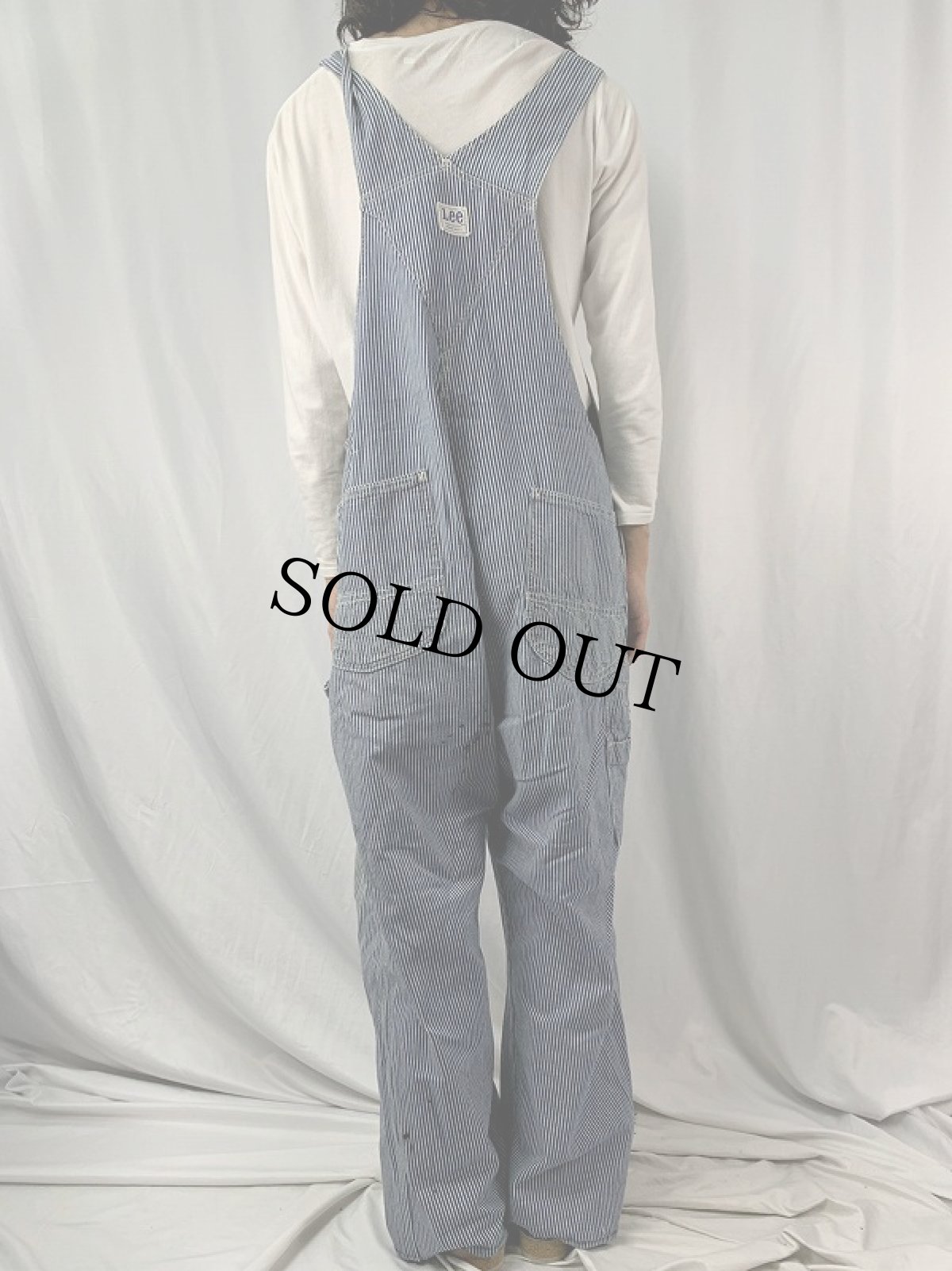 画像4: 60's Lee USA製 ヒッコリーストライプ柄 オーバーオール (4)