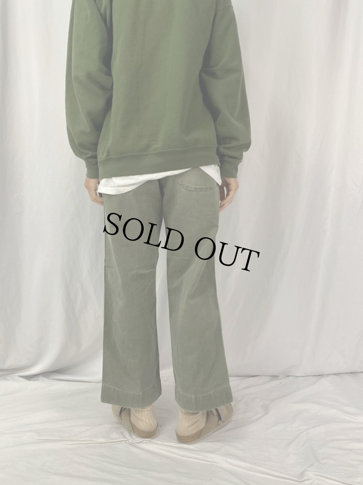 画像4: 40's U.S.NAVY N-3 Cottontwill Trousers W31 (4)