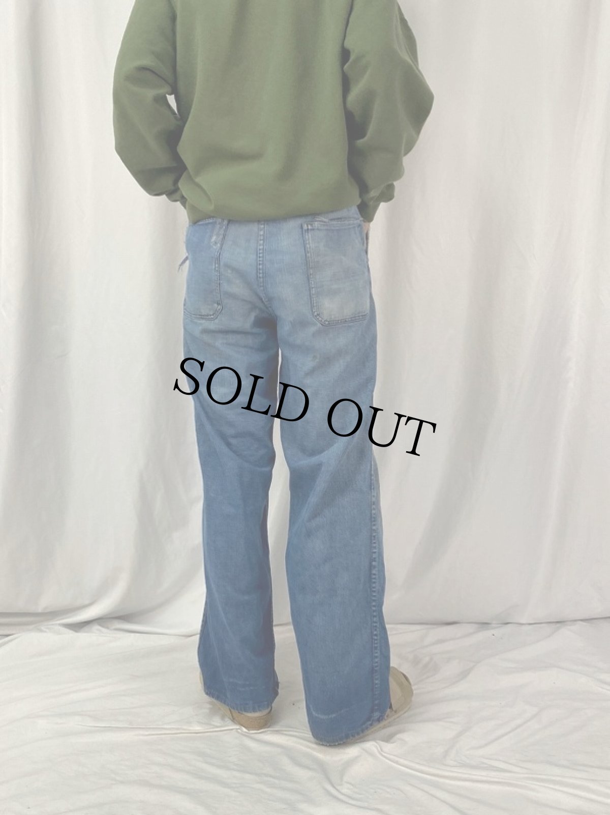 画像4: 40's U.S.NAVY デニムワークトラウザーズ W37 (4)