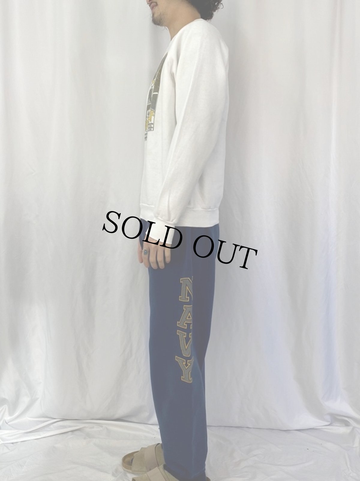 画像4: 80's USA製 "FIDDLER ON THE ROOF" 映画プリント ラグランスウェット L (4)