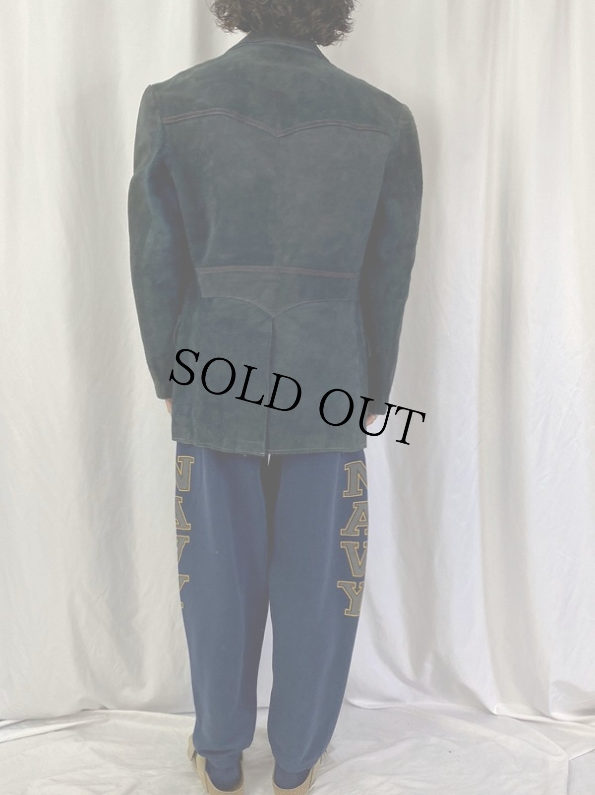 画像4: 60〜70's スエードテーラードジャケット (4)