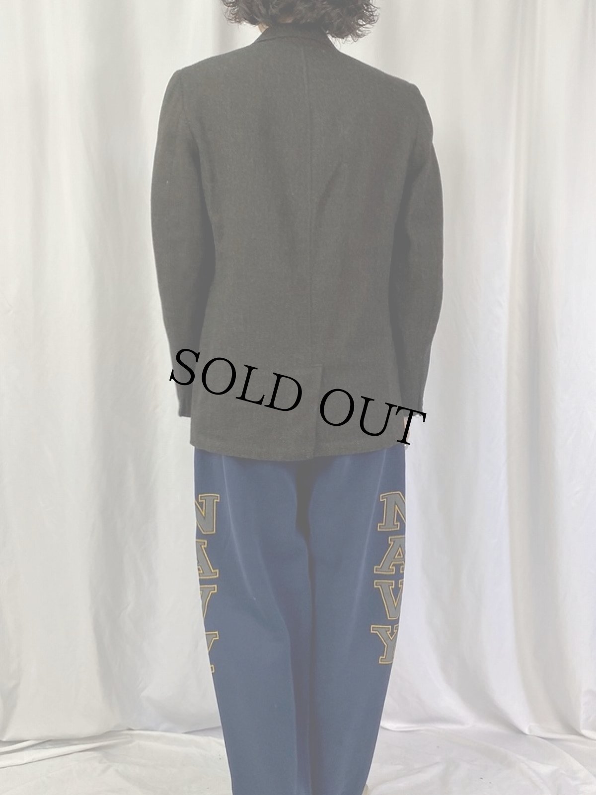 画像4: 〜80's Shetland ウールテーラードジャケット (4)