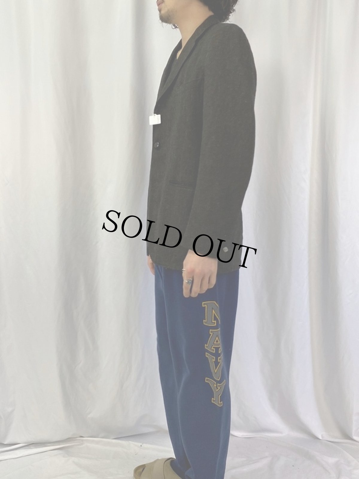 画像3: 〜80's Shetland ウールテーラードジャケット (3)