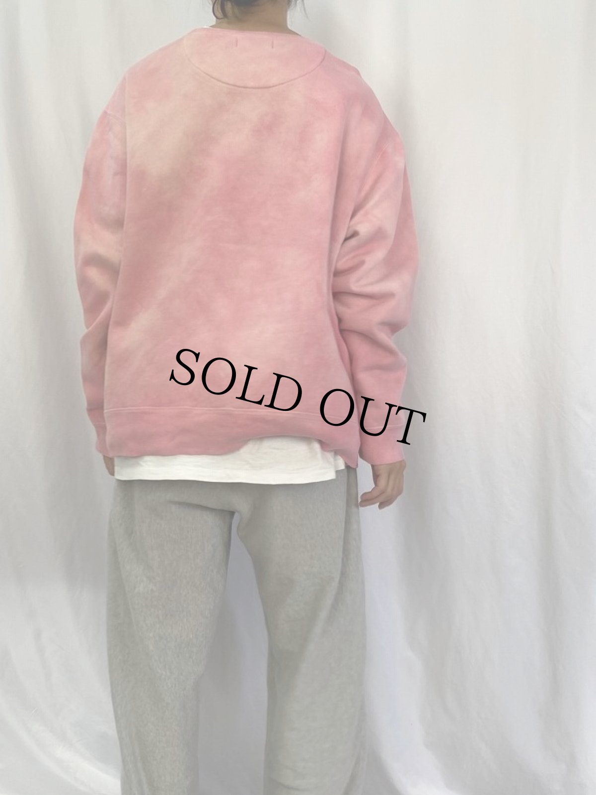 画像4: 90's POLO Ralph Lauren USA製 ロゴ刺繍 タイダイ染めスウェット XXL (4)