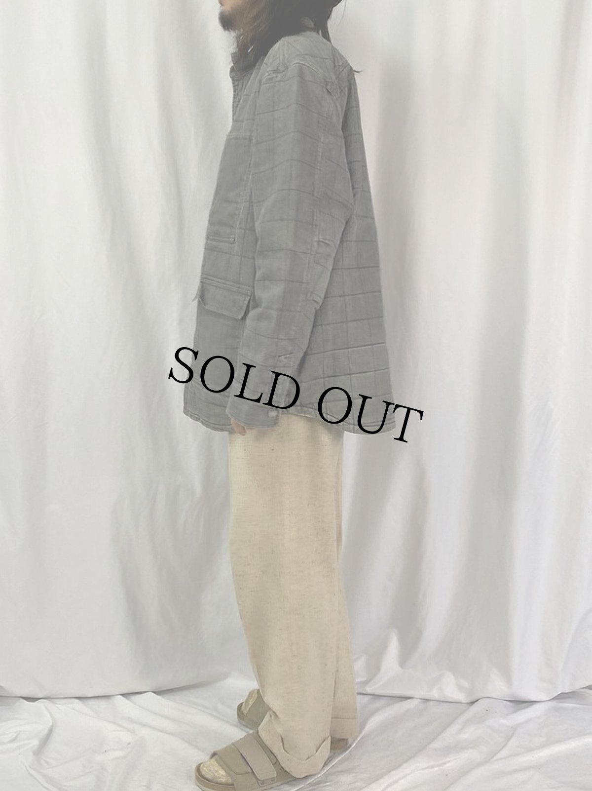 画像3: Patagonia 格子柄 デニムカバーオール XL (3)