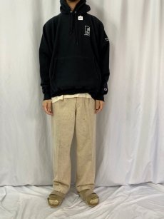 画像2: 00's Champion REVERSE WEAVE "LIMA company" プリントスウェットフーディー L (2)