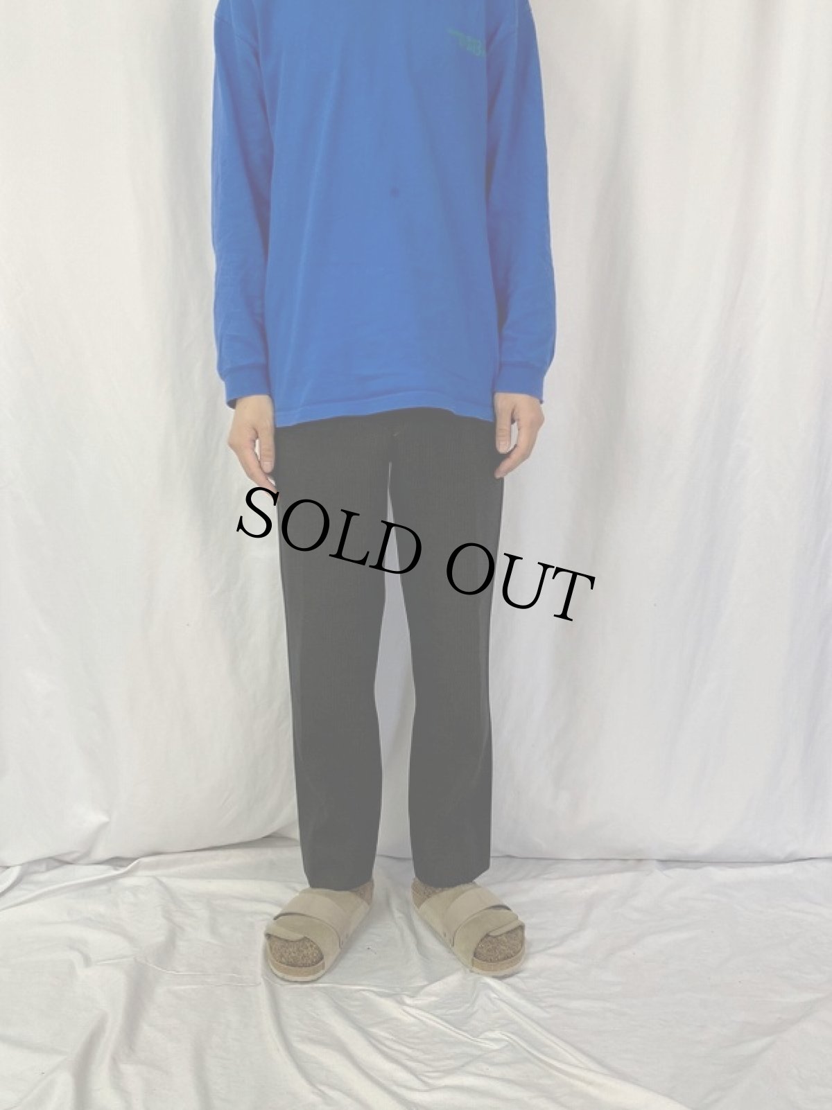 画像2: 〜70's ストライプ柄 2タックスラックス W29 (2)