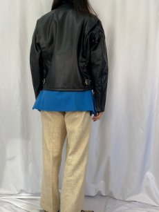 画像4: 80's Schott "DUR O JAC" USA製 キルティングライナー シングルライダースジャケット SIZE40 (4)