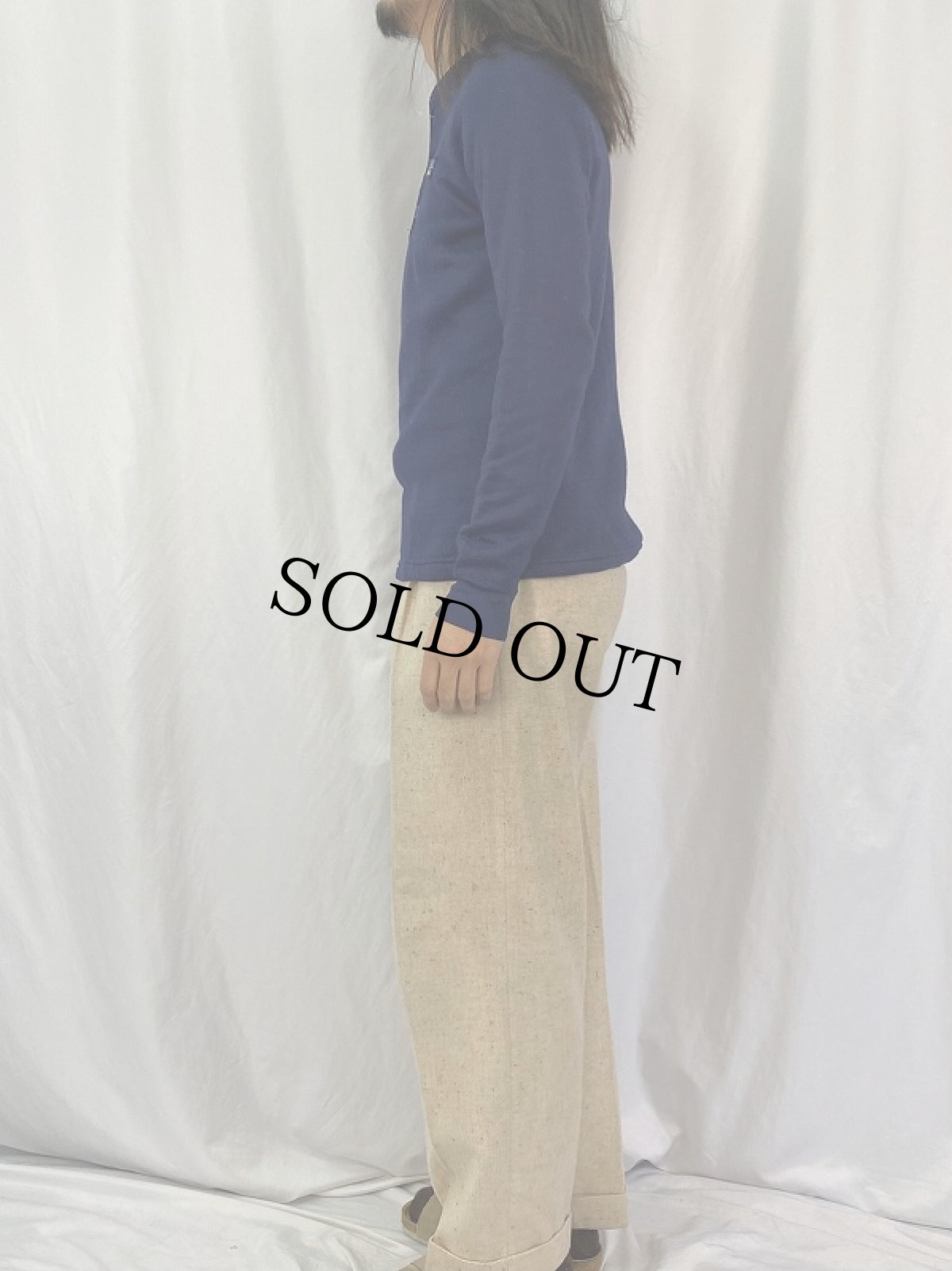 画像3: 80's〜 Patagonia デカタグ ヘンリーネックラグランスウェット M (3)