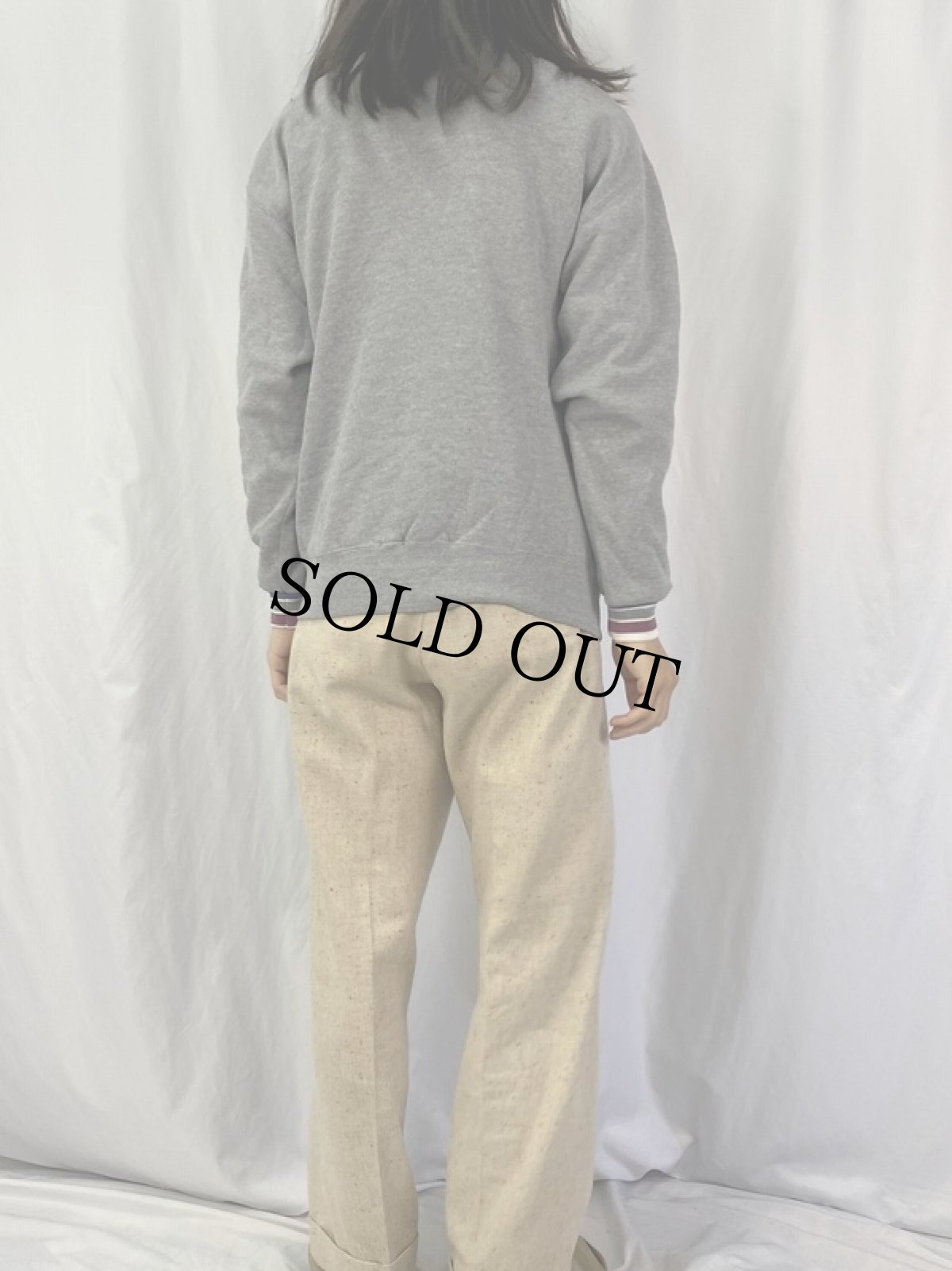 画像5: 90's Budweiser USA製 リブボーダー ビールメーカープリントスウェット  (5)