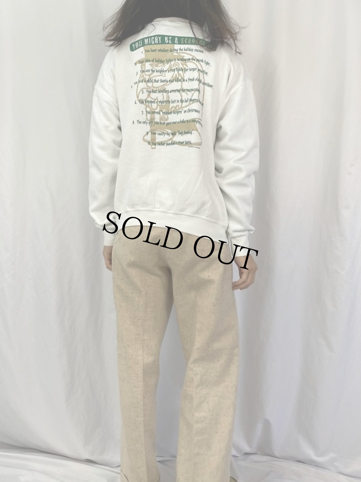 画像5: 80〜90's Mister Scrooge to See You USA製 "SCROOGE" 映画プリントスウェット XL (5)