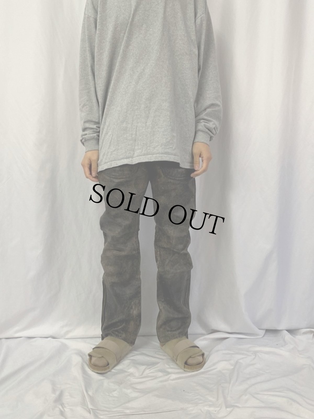 画像2: Ralph Lauren RRL レザーパンツ W35 (2)