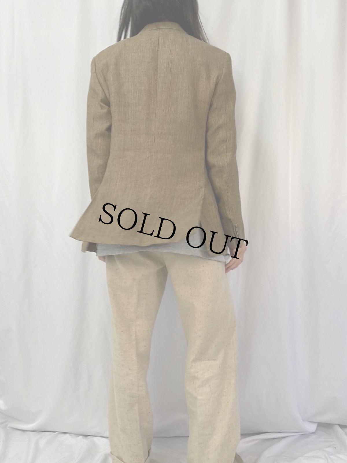 画像4: 90's POLO Ralph Lauren ITALY製 千鳥格子柄 テーラードジャケット (4)