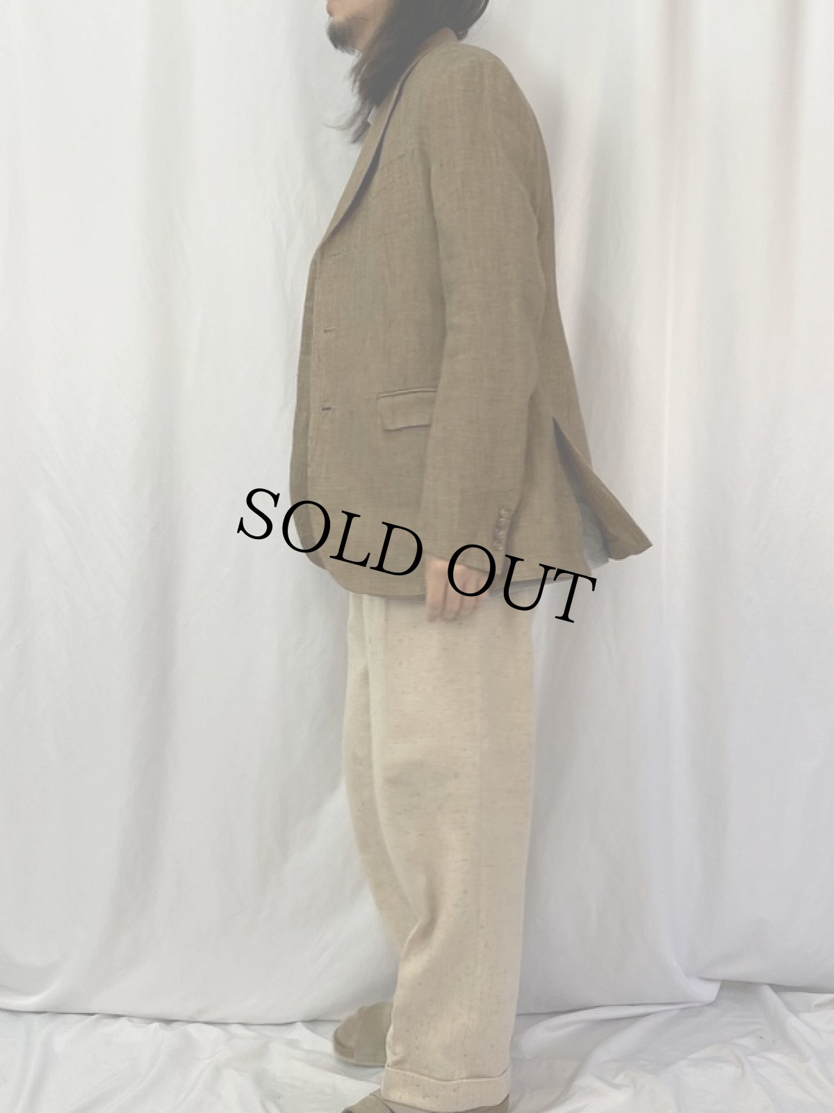 画像3: 90's POLO Ralph Lauren ITALY製 千鳥格子柄 テーラードジャケット (3)