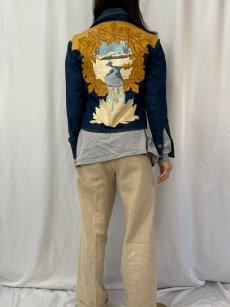 画像4: 70's Antonio Guiseppe USA製 切り替えデザイン デニムシャツジャケット M (4)