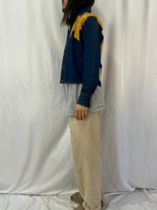 画像3: 70's Antonio Guiseppe USA製 切り替えデザイン デニムシャツジャケット M (3)