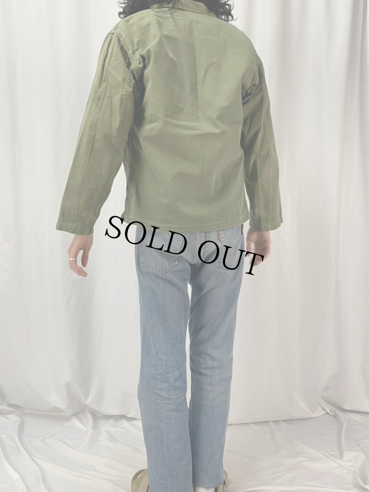 画像4: 40〜50's U.S.ARMY M-47 HBT ユーティリティシャツ (4)