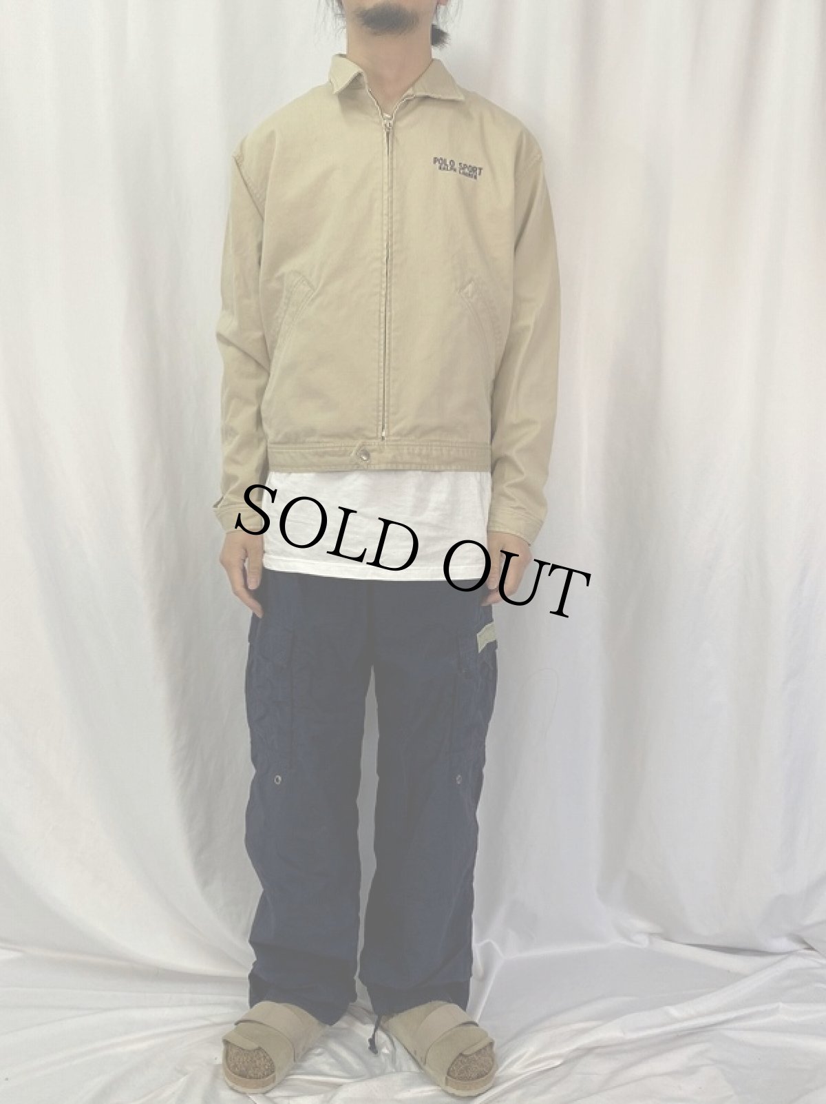 画像2: 90's POLO SPORT Ralph Lauren コットンスイングトップ M (2)