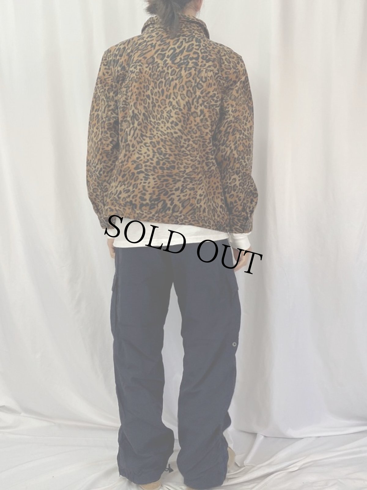 画像4: レオパード柄 コットンジャケット 1X (4)