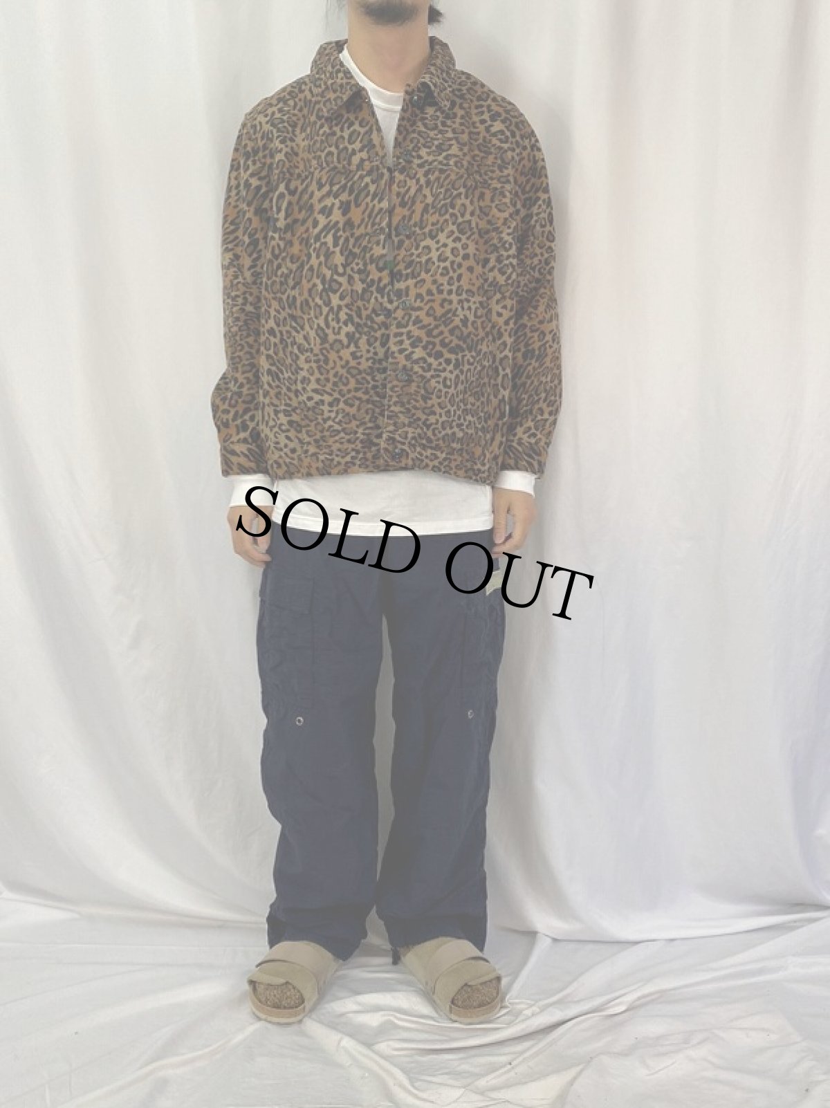 画像2: レオパード柄 コットンジャケット 1X (2)