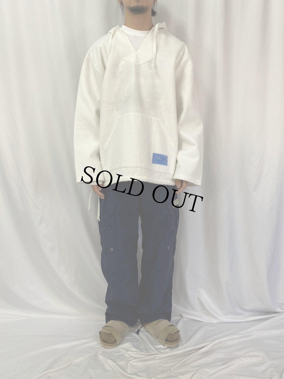 画像2: RAGZ USA製 ビスコースプルオーバーパーカー (2)